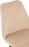 J-Line stoel Helene - metaal/textiel - beige