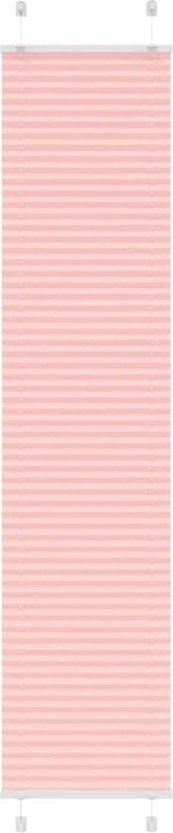 vidaXL - Plissé - rolgordijn - 45x200 - cm - stofbreedte - 44,4 - cm - polyester - roze