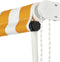 vidaXL - Luifel - uittrekbaar - 100x150 - cm - geel - en - wit