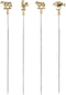 Triangle Professional Grillspiezen - RVS / Messing - 42 cm - 4 delig