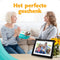 Pora&Co - Digitale fotolijst - WiFi met Frameo App - 8.1 inch IPS - Zwart Hout