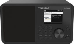 Telestar TOP 200 - DAB+ FM internetradio - Bluetooth 5.3 10W - Zwart