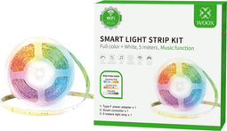 Woox R5149 - Smart LED Strip Kit - Spraakbesturing RGB kleuren - Multi-color