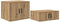 vidaXL - Opbergkast - in - Artisan - Eiken - - - 108x41x40 - cm - - - Van - Houtvezelplaat
