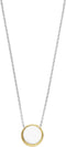 TI SENTO Dames Ketting - 925 zilver - Parel met geel verguld - Maat 42 - 34031YP