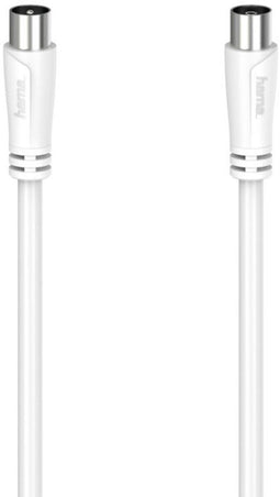 Hama 00205050 - Antennekabel - Dubbel afgeschermd 90 dB - Wit