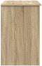 vidaXL - Bureau - met - Opbergruimte - in - Sonoma - Eik - - - 90 - x - 49,5 - x - 75 - cm - - - Engineered - hout