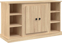 vidaXL - Dressoir - 100x35,5x60 - cm - bewerkt - hout - sonoma - eikenkleurig