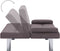 vidaXL - Slaapbank - met - twee - kussens - polyester - taupe