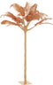 J-Line decoratie Boom pluimen - metaal - goud/oker - small
