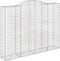 vidaXL - Schanskorven - 3 - st - gewelfd - 300x50x220/240 - cm - ijzer