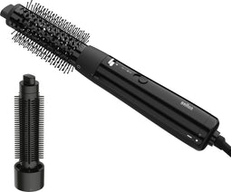 Braun AS1.5 BRAS150E Föhnborstel - 2 Verwisselbare Opzetstukken - 32mm Thermische Borstel - 25mm Harde Borstel - 3 Temperaturen / Snelheden - Zwart