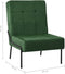 vidaXL - Relaxstoel - 65x79x87 - cm - fluweel - donkergroen