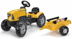 FALK SuperBuilder traptractor - motorkap en aanhanger open - van 2 tot 5 jaar