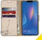 Accezz Hoesje Geschikt voor Huawei P Smart (2019) Hoesje Met Pasjeshouder - Accezz Wallet Softcase Bookcase - goud