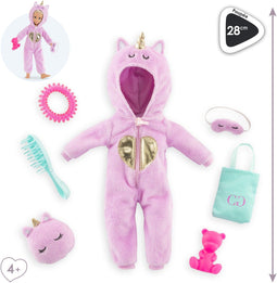 Corolle Girls - Eenhoorn Onesie Verkleedset - 7 accessoires - Multi kleuren