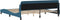 vidaXL - Bedframe - met - hoofdeinde - fluweel - blauw - 200x200 - cm
