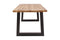 Feel Furniture - 180x90 Eettafel - Massief Boomstamblad Eiken - 5 cm dik - U Frame