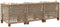vidaXL - Tuinbank - 3-zits - met - kussens - poly - rattan - beige