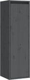 vidaXL - Wandkast - 30x30x100 - cm - massief - grenenhout - grijs
