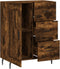 vidaXL - Dressoir - 69,5x34x90 - cm - bewerkt - hout - gerookt - eikenkleurig