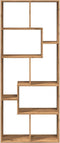 vidaXL - Kamerscherm - / - boekenkast - 67x25x161,5 - cm - hout - artisanaal - eiken