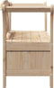 vidaXL - Tuinopslagbank - 119x76x44 - cm - Massief - Grenenhout