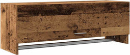 vidaXL - Kledingkast - 100x32,5x35 - cm - bewerkt - hout - oud - houtkleurig