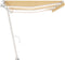 vidaXL - Luifel - automatisch - met - LED - en - windsensor - 600x300 - cm - geel - en - wit