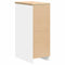 vidaXL - Garagekast - 30x51x85 - cm - massief - grenenhout - wit