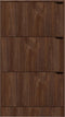 vidaXL - Schoenenkast - met - 3 - deuren - 59x24x105 - cm - spaanplaat - bruineiken