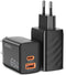 Xblitz XC2 - Lader - 65W GaN3 technologie met 2 USB-poorten - Zwart