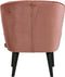 WOOOD Sara Fauteuil - Velvet - Oud Roze - 59x71x70