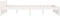 vidaXL - Bedframe - massief - hout - wit - 120x190 - cm