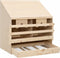 vidaXL - Kippenlegkast - 2 - compartimenten - 63x40x65 - cm - massief - grenenhout