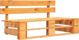 vidaXL - Tuinbank - pallet - hout - honingbruin