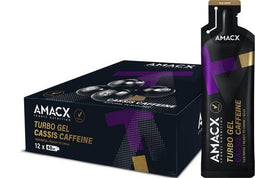 Amacx Turbo Gel - Sportgel - Energiegel - Cassis Cafeïne - 12 pack