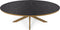 Stalux Eettafel - Tafel Mees - Luxe Design - Duurzaam Materiaal - Stijlvol Uiterlijk - Zwart Marmer - 180 cm