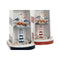 Decoratieve figuren Home ESPRIT Blauw Rood Koplamp 14 x 16 x 52 cm (2 Stuks)