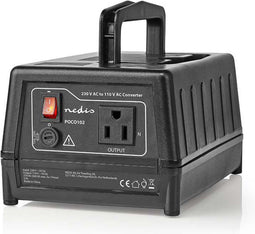 Nedis Spanningsomvormer 300W - 230V naar 110V - Geaard - Zwart