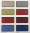 Akoestische wand Lucia breed 160CM hoog 80CM kleur lucia Paars PO06 kleur beugel Aluminium (RAL9006)
