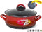 Rvs rode kookpan/pannen Cuenca met glazen deksel 24 cm 8 liter
