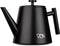 RVS Theepot Dubbelwandig met Filter - Zwarte Theekan 1 Liter - 904 - VDN