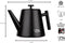 RVS Theepot Dubbelwandig met Filter - Zwarte Theekan 1 Liter - 904 - VDN