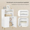 eSituro Badkamerkast Vloermodel - MDF Wit - 50 x 30 x 93 cm - Ruime Opbergruimte met Verstelbare