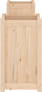 vidaXL - Bankje - met - plantenbakken - 180x36x63 - cm - grenenhout