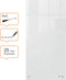 Nobo Glazen Verticaal Whiteboard - Droog Uitwisbaar, Frameloos, Hoekmontage - 30 x 60cm - Inclusief Marker - Wit