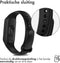 iMoshion Bandje Geschikt voor Xiaomi Mi Band 5 / 6 - iMoshion Siliconen band inkliksysteem ronde sluiting - Zwart