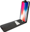 Mobiparts iPhone X iPhone XS - Premium Flip Case - TPU binnencase met pasjesvak - Zwart