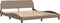 vidaXL - Bedframe - met - hoofdbord - kunstleer - cappuccinokleurig - 180x200 - cm